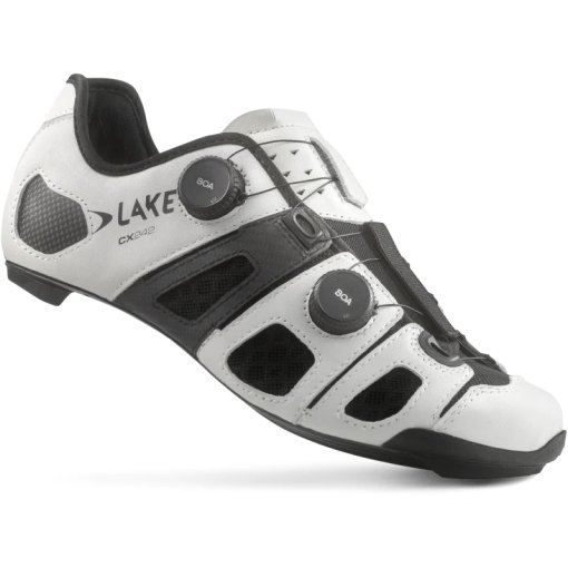 Immagine prodotto da Lake Scarpe per Bici da Corsa Uomo - CX242 - Largo - bianco/nero