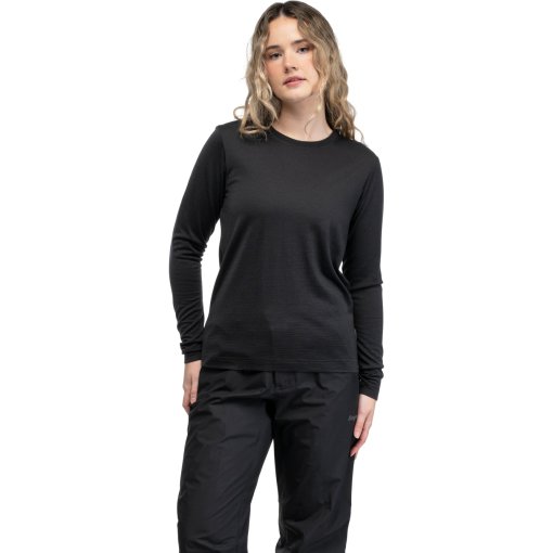 Produktbild von Bergans Merino Langarmshirt Damen - dark shadow grey