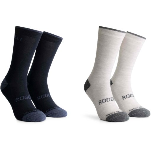 Photo produit de Rogelli Wool Chaussettes d&#039;hiver, lot de 2Pack de 2 - Blue/Taupe