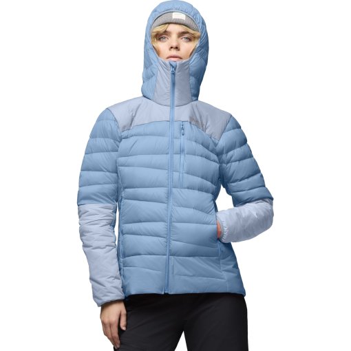 Produktbild von Norrona falketind down750 hood Daunenjacke Damen - Allure/Cashmere Blue