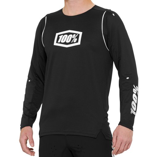 Foto de 100% Maillot de Manga Larga Hombre - R-Core X - negro