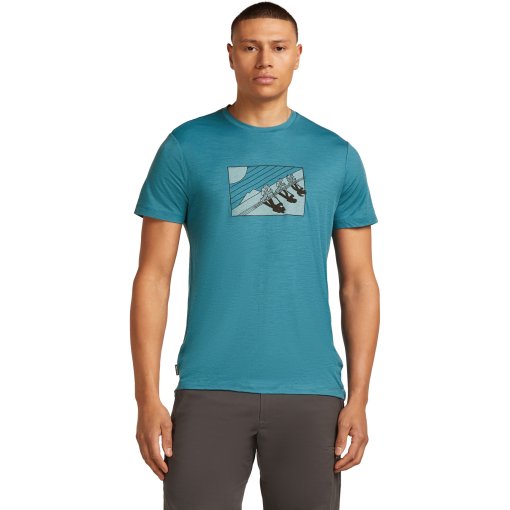 Foto de Icebreaker Camiseta Hombre - Merino 150 Tech Lite In The Wild - Topaz