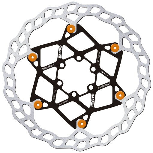 Foto de Galfer Disco de Freno - Wave V2 - MTB | Floating | 6 Agujeros - naranja