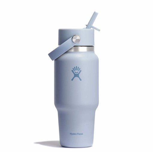 Foto de Hydro Flask Botella Térmica - 24oz Wide Mouth + Tapa Flex Straw - 710ml - Surf