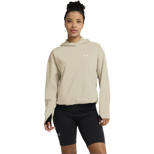 Photo produit de Jack Wolfskin Astrotrail Pullover à capuche pour femme - oyster