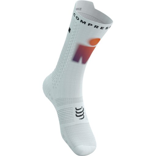 Photo produit de Compressport Chaussettes de Compression - Pro Racing v4.0 Bike - Ironman 2025 - white/sunset - L1