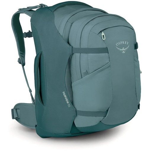 Foto de Osprey Fairview 55 Mochila de Viaje Mujer - Cascade Blue-Torrent Blue