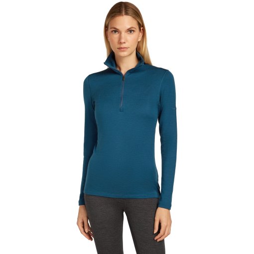 Foto de Icebreaker Camiseta Manga Larga Mujer - Merino 260 Tech Half Zip - Atlantis
