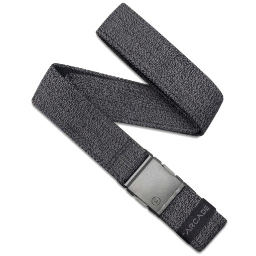 Arcade Adventure Slim Blackwood Stretch Belt - charcoal