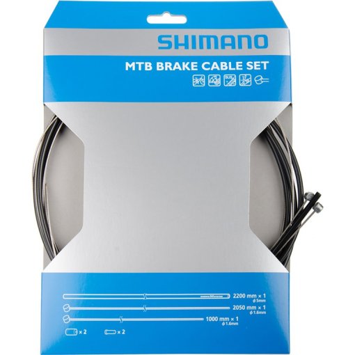 Foto de Shimano Kit de Cable de Freno - MTB | Acero Inoxidable