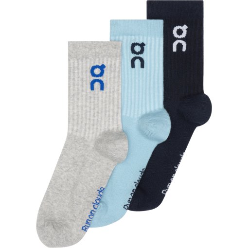 Foto de On Calcetines Largos - Logo Sock High 3-Pack Unisex - Wash | Navy