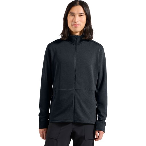 Foto de Odlo Chaqueta Polar Hombre - Essentials Grid Fleece  Multisport - black melange