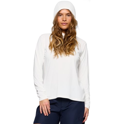 Produktbild von Norrona femund tech Kapuzenshirt Damen - Snow White