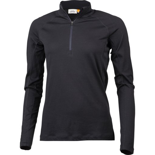 Foto de Lundhags Camiseta de Manga Larga Mujer - Gimmer Merino Light 1/2 Zip - Negro 900