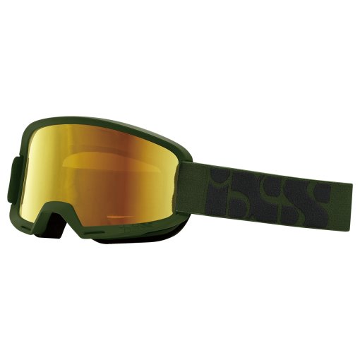 Image de iXS Lunettes - Hack Race Mirror - olive/mirror gold