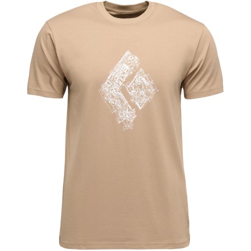 Zdjęcie: Black Diamond Engineered Diamond Shortsleeve Tee T-shirt dla mężczyzn - Mushroom