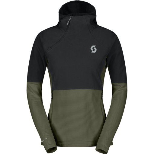 Foto de SCOTT Jersey Mujer - Defined Tech Hybrid - black/douglas green