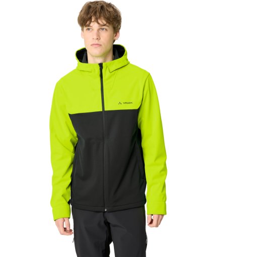 Photo produit de Vaude Qimsa Hooded Veste softshell II pour hommes - neon yellow