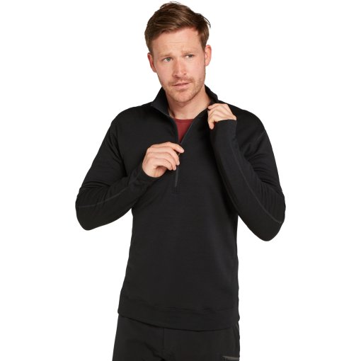 Immagine prodotto da Icebreaker Pullover Uomo - Merino 360 Realfleece™ Elemental Half Zip - Nero