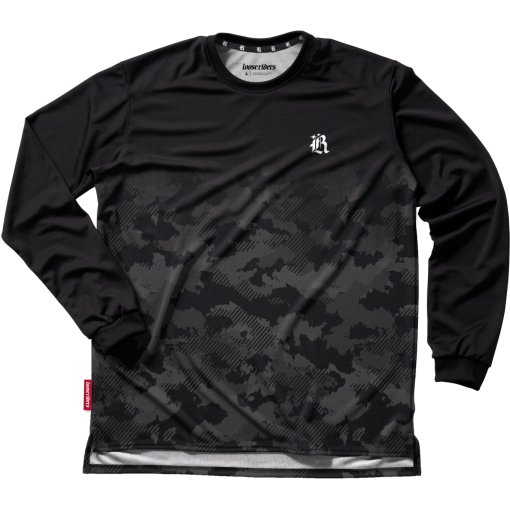 Productfoto van Loose Riders Tech Shirt met lange mouwen voor heren - Ess. Dipped Black