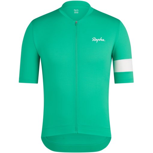 Productfoto van Rapha Core Lightweight Fietsshirt met Korte Mouwen Heren - fresh green/white