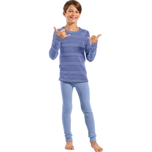 Foto de Odlo Juego de Ropa Interior Niños - Active Warm - blue heron - skipper blue