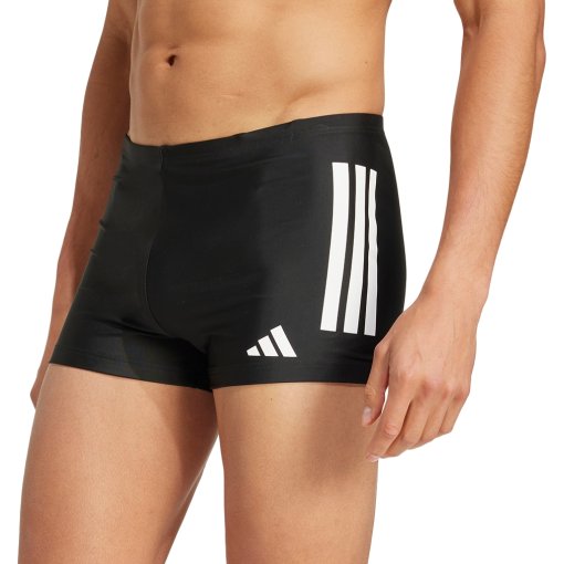 Foto de adidas Bañador Bóxer Hombre - 3-Stripes - negro/blanco JN6533