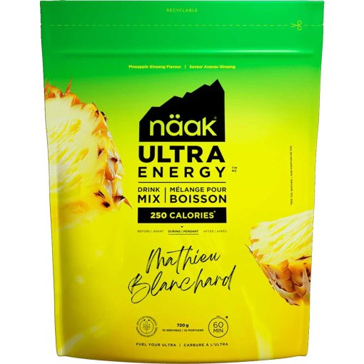 Image de Näak Ultra Energy Drink Mix Ginseng à l'ananas - Poudre pour boissons glucidiques - 720g