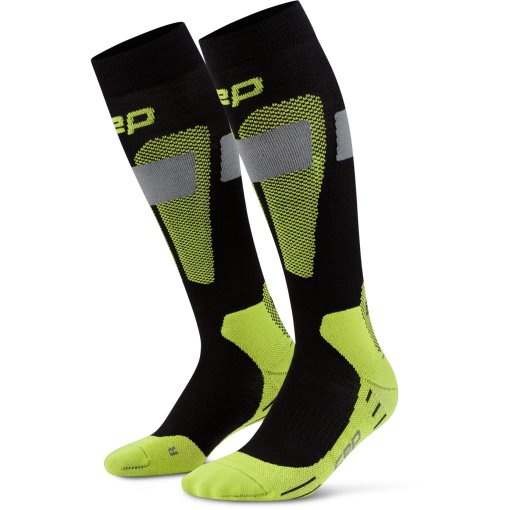 Foto de CEP Calcetines de Compresión Mujer - Ski Merino Tall - black/lime