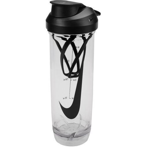 Image of Nike Tritan Recharge Shaker Bottle 2.0 24oz/709ml - clear/black/anthracite/black 988