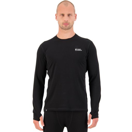 Foto de Mons Royale Camiseta Interior Manga Larga Hombre - Cascade Merino - negro