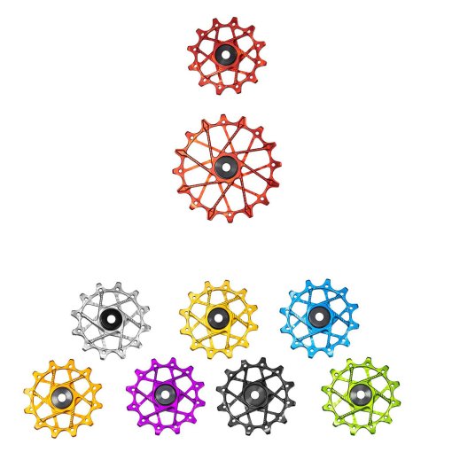 Immagine prodotto da Garbaruk Derailleur Pulleys for Shimano 11-speed Rear Derailleurs with Garbaruk Cage (Pair) - 11T + 16T