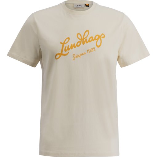 Foto de Lundhags Camiseta Hombre - Järpen Logo - Chalk White 00300