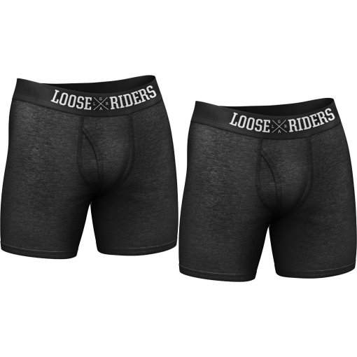 Foto de Loose Riders Calzoncillo Bóxer Hombre - Sport - Pack de 2 - Black
