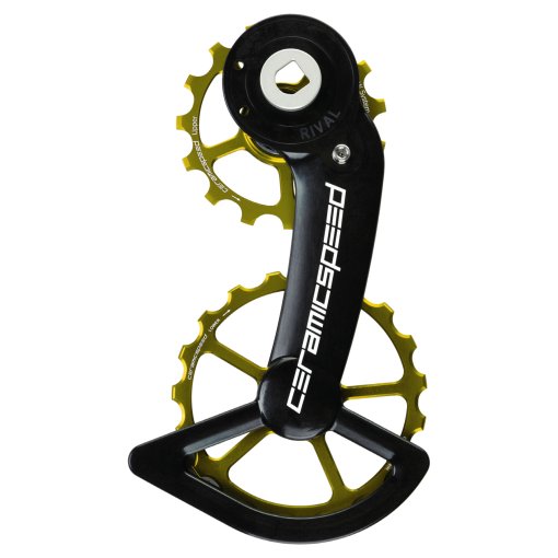 Immagine prodotto da CeramicSpeed Sistema di Pulegge Cambio - OSPW - Cuscinetti Rivestiti | per SRAM Rival AXS - Alternative Gold