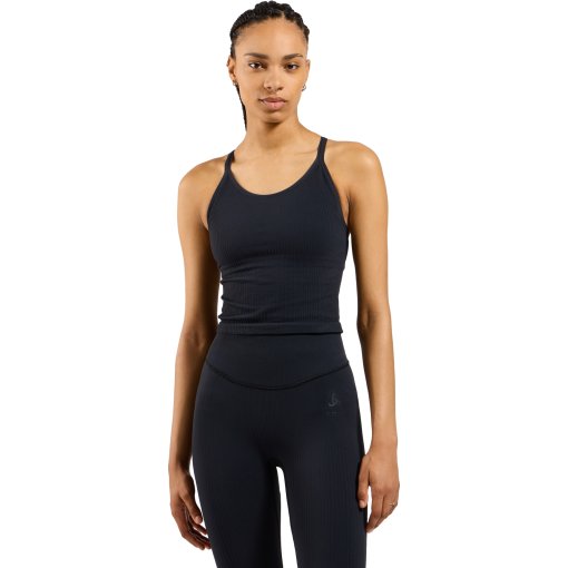 Photo produit de Odlo Débardeur d’Entrainement 2 en 1 Femme - Active 365 - noir