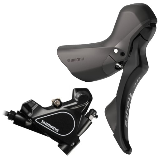 Immagine prodotto da Shimano Tiagra ST-R4020 / BR-RS405 Freno a Disco - STI | Flat Mount | J-Kit - 11 Velocità | destra (R) | dietro (R)