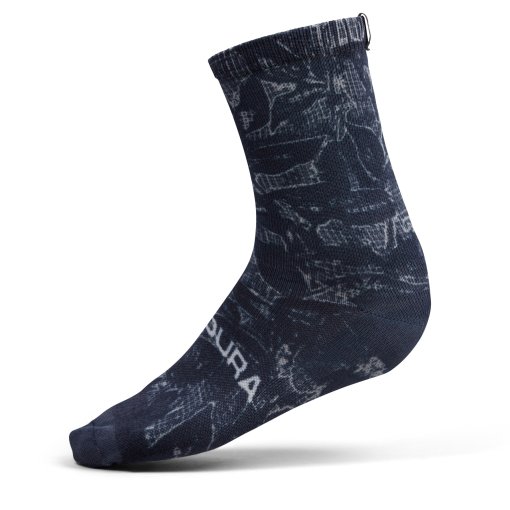 Foto de Endura Calcetines Medianos - Grid Floral Ltd Print - negro