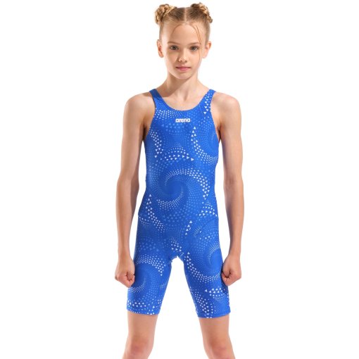 Productfoto van arena Performance Printed Badpak Meisjes - Black/Team Royal