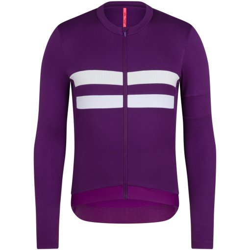 Picture of Rapha Brevet III Long Sleeve Jersey Men - blackberry/white