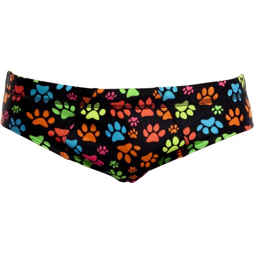 Produktbild von Funky Trunks Seamed Eco Badeslip Herren - Pawsome