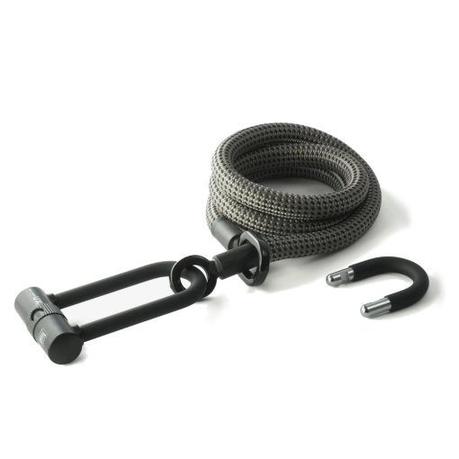 Foto de tex–lock Candado Cable - eyelet incl. U/X-Lock - 160 cm - electric grey