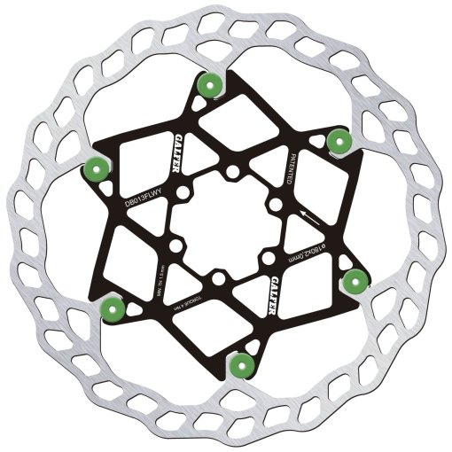 Produktbild von Galfer Wave V2 Bremsscheibe - MTB | Floating | 6-Loch - grün