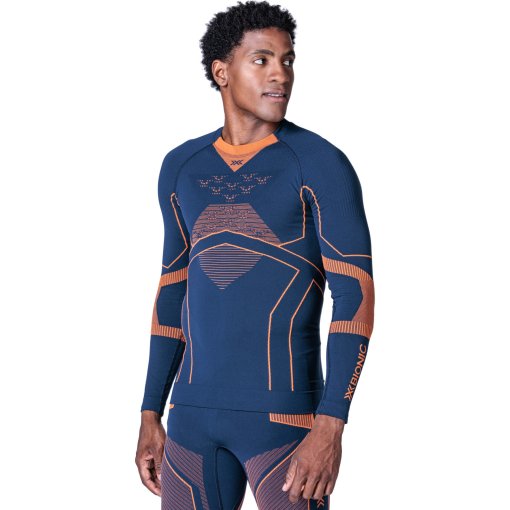 Immagine prodotto da X-Bionic Maglia Intima Maniche Lunghe Uomo - Energy Accumulator Light - marine/orange