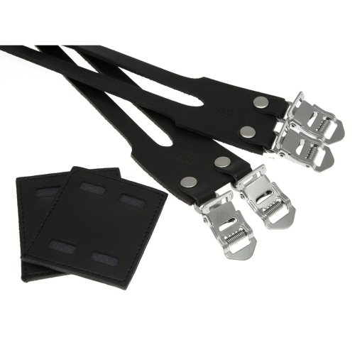Immagine prodotto da BLB Cinghie per Pedali - Double Leather Straps - nero