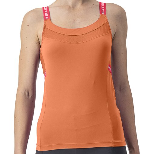 Foto de Castelli Top Mujer - Bavette - soft orange/hibiscus 866