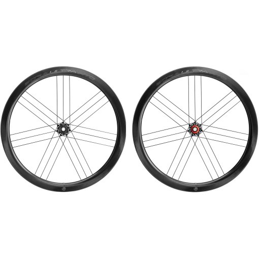 Foto de Campagnolo Juego de Ruedas - Bora Ultra WTO 45 C23 DB - 28&quot; | Carbon | 2-Way Fit | AFS - 12x100mm | 12x142mm - XDR - negro/cromo