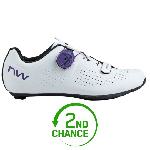 Produktbild von Northwave Storm Carbon Rennradschuhe Damen - weiß/dark purple 56 - B-Ware