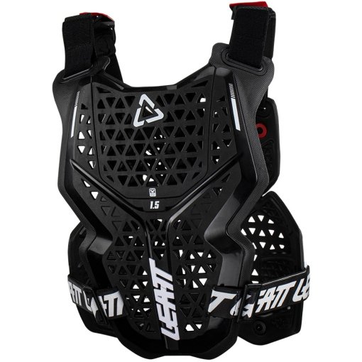 Leatt Kids Brustpanzer 5.5 HD Pro In Schwarz – Mit Hardshell-Flanken, 3DF AirFit-Schaum & BraceOn-System