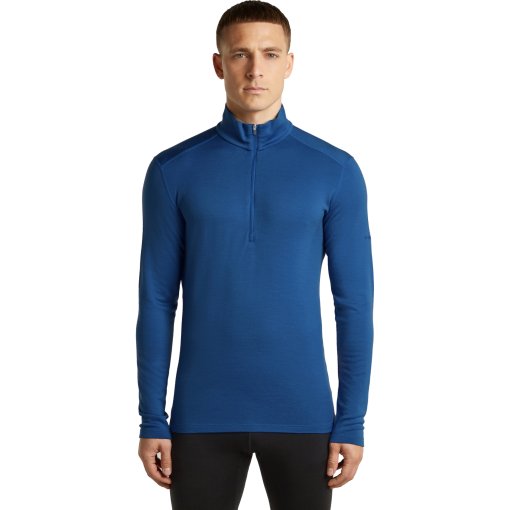 Foto de Icebreaker Merino 260 Tech Camiseta térmica de manga larga con cremallera media para hombres - Lazurite